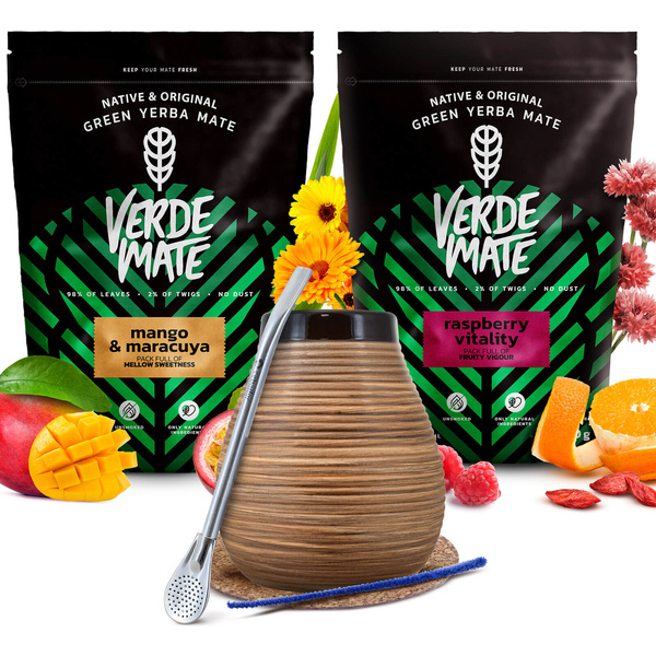 Yerba mate set Verde Mate keramische kalebas bombilla