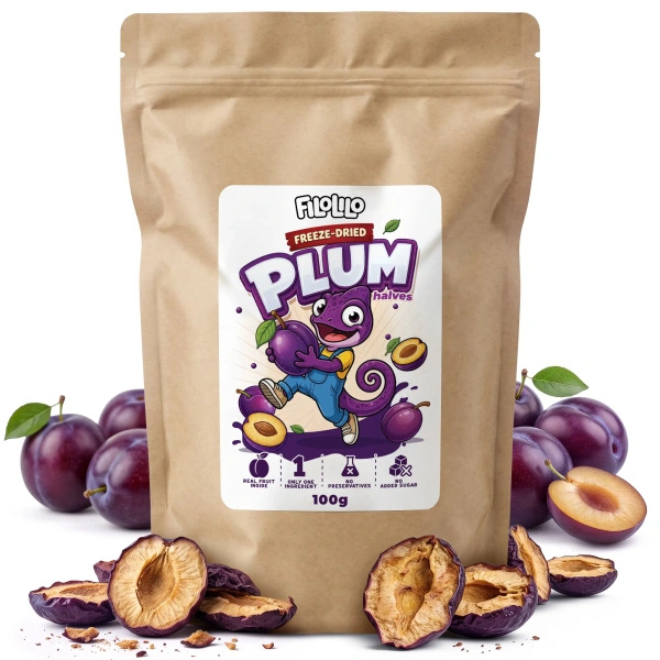 FiloLilo – Gevriesdroogde pruimen (halve) 100 g