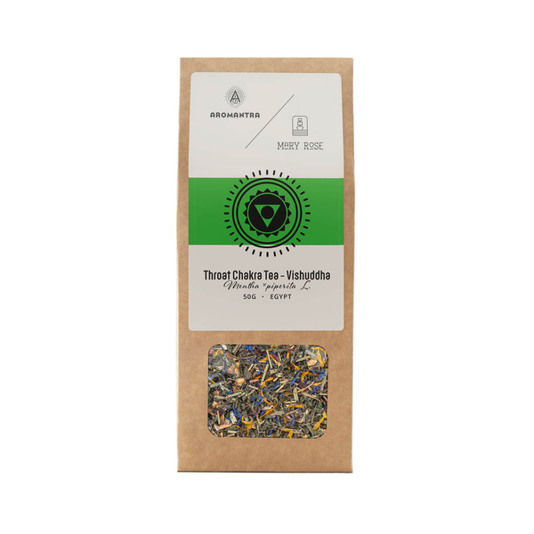 Aromantra x Mary Rose – Keelchakra Thee Vishuddha (kruidenthee) 50 g