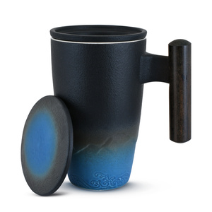 Keramische mok met deksel en infuser Mystea 300 ml