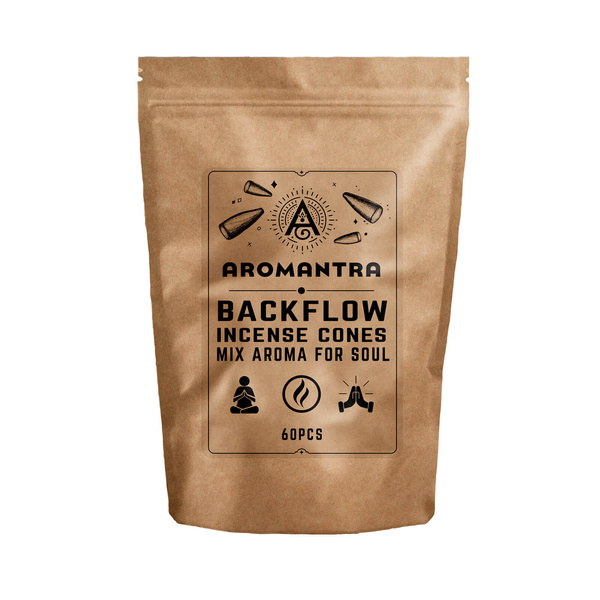 Terugstromende wierookkegels MIX (60 stuks)