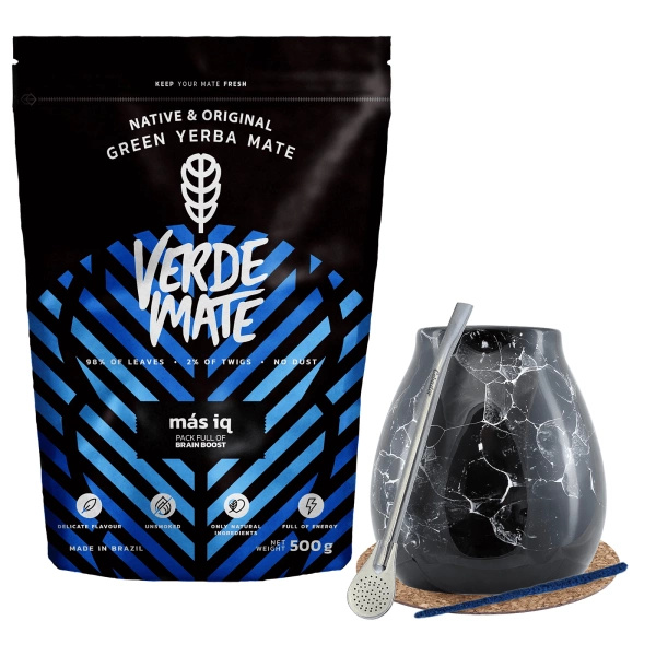 Yerba Verde Mate Mas IQ Startersset 500g 0,5kg
