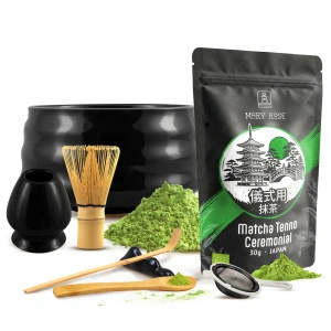 Ceremonieel set voor het zetten van matcha-thee: Japanse BIO matcha 30g + accessoires