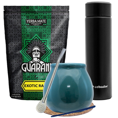 Set Yerba Mate Guarani Exotic 500g + Thermosfles