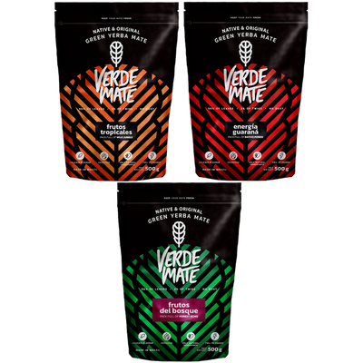 Yerba Verde Mate Groen 3x500g diverse mengsels
