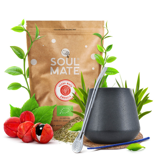 STARTER KIT VOOR YERBA MATE BOMBILLA KALEBAS 500g
