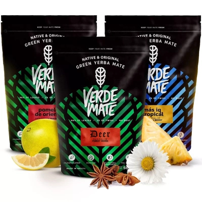 Yerba mate set Verde Mate Groen Mas IQ 3x500 1,5kg