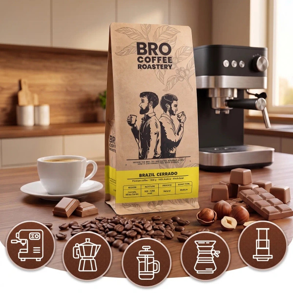 Set Bro Coffee Roastery Brazil Samba + Brazil Guaxupe + Brazil Cerrado 3x1kg (3kg)