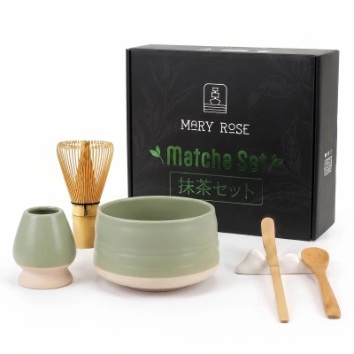 Cadeauset: accessoires voor het bereiden van matchathee