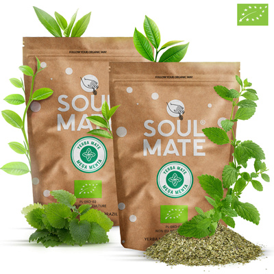 2x Soul Mate Organica Mega Menta 500g (1kg)