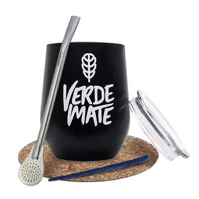 Yerba Mate accessoireset: thermische mate beker TermoLid + bombilla