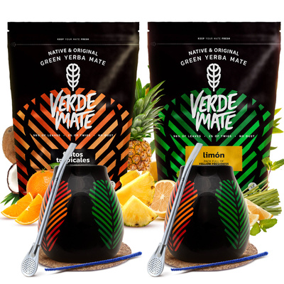 Set Yerba Mate Bombilla Kalebas voor twee 1kg
