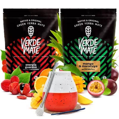 Yerba mate set Verde Mate keramische kalebas bombilla