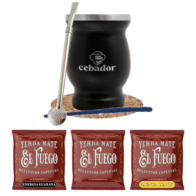 Yerba Mate set 3x50g TermoLid Cebador 150g