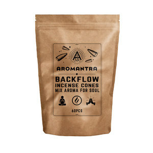 Terugstromende wierookkegels MIX (60 stuks)