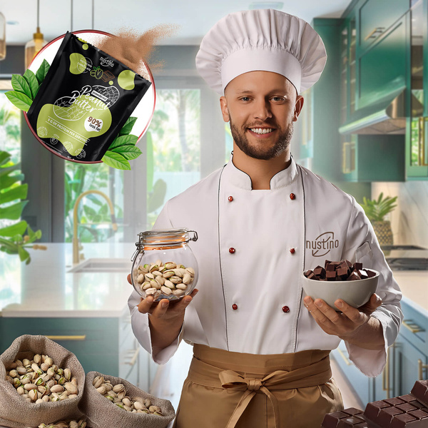 Nustino pindakaaspoeder set: verschillende smaken 3x400g
