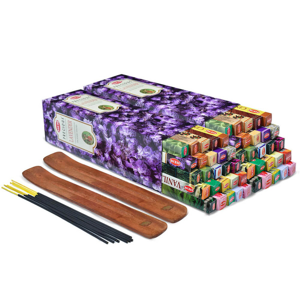 2x HEM Wierookstokjes mix + 2x Houten standaard