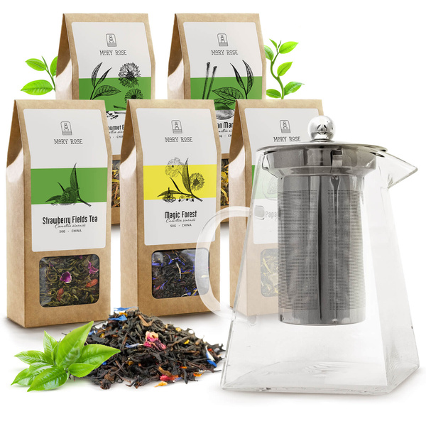 Mary Rose - Geschenkset van thee + theepot met waterkoker