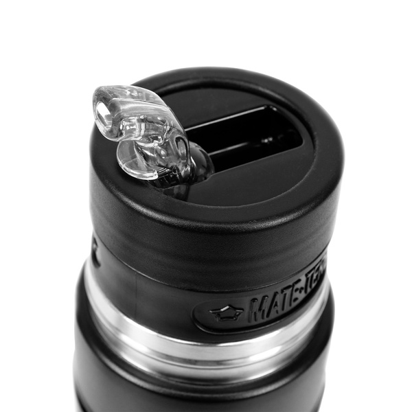 Yerbomos XL ALL IN ONE - 750ml - Mate beker, thermosfles en bombilla in één (zwart)