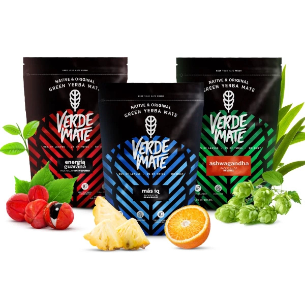 Yerba Mate Verde Mate Vruchten Set 3x500g
