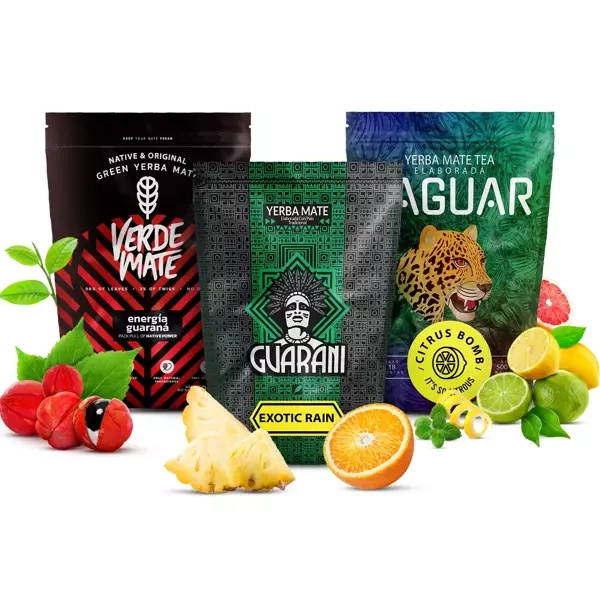 Yerba Mate Beste Vruchten Set 3x500g
