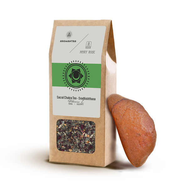 Set voor Heiligbeenchakra (Svadhishthana): chakrathee + magische steen