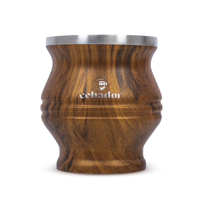TermoColador – thermosbeker voor yerba mate – 190 ml (houtkleur)