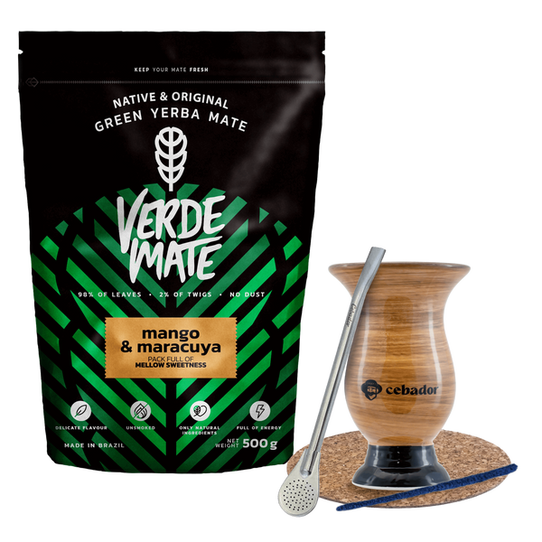 STARTER SET BOMBILLA MATERO + Yerba Mate Groen