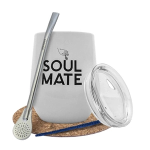 Yerba Mate accessoireset: thermische mate beker TermoLid + bombilla