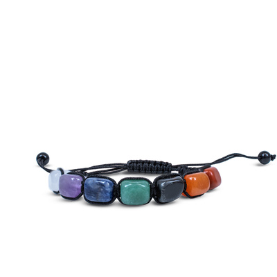 Armband "Zeven Chakra's" – aan koord