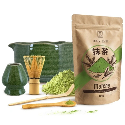 Matcha theezetset: matcha 100g + accessoires