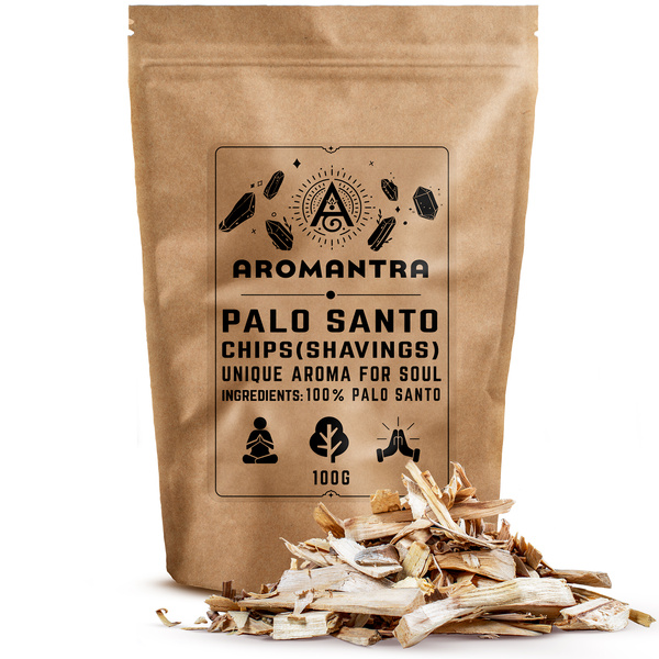 Set van palo santo premium schaafsel, wierookbrander en wierookkolen