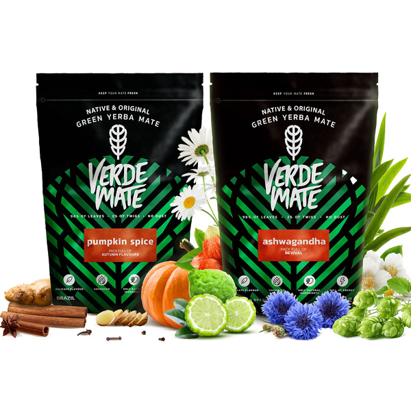 Yerba Mate Verde Mate-set: Ashwagandha + Pumpkin Spice
