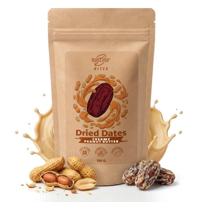 Nustino Bites – Gedroogde Dadels – Creamy Peanut Butter 100 g