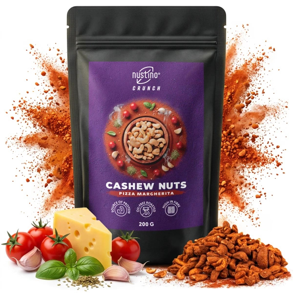 Nustino Crunch – Geroosterde cashewnoten – Pizza Margherita 200 g