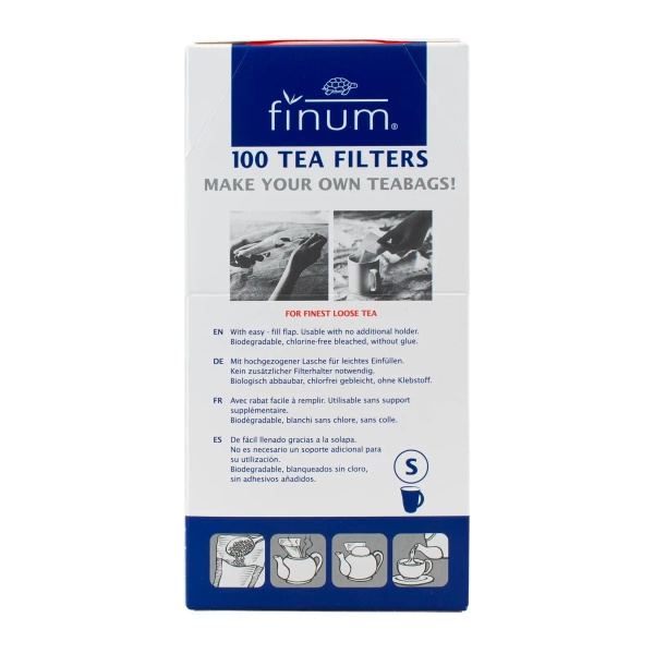 Papieren theefilters – maat S (100 stuks)