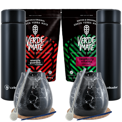 Yerba Mate Thermoset voor twee 1kg 1000g