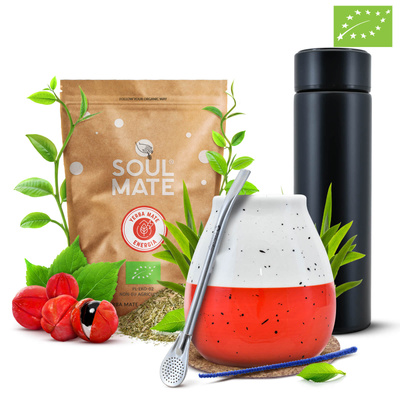Yerba Soul Mate Energia 500g set + Thermosfles