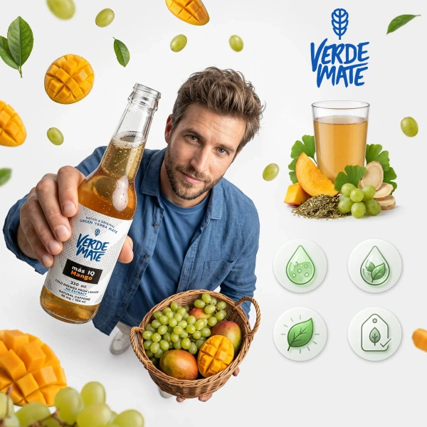 Verde Mate Green Cold Brew – Más IQ Mango 330 ml