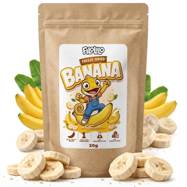 FiloLilo – Gevriesdroogde bananen (schijfjes) 20 g