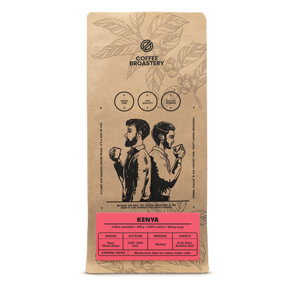 Bro Coffee Roastery - Hele Bonen Koffie Kenya Nyeri Speciality 400 g