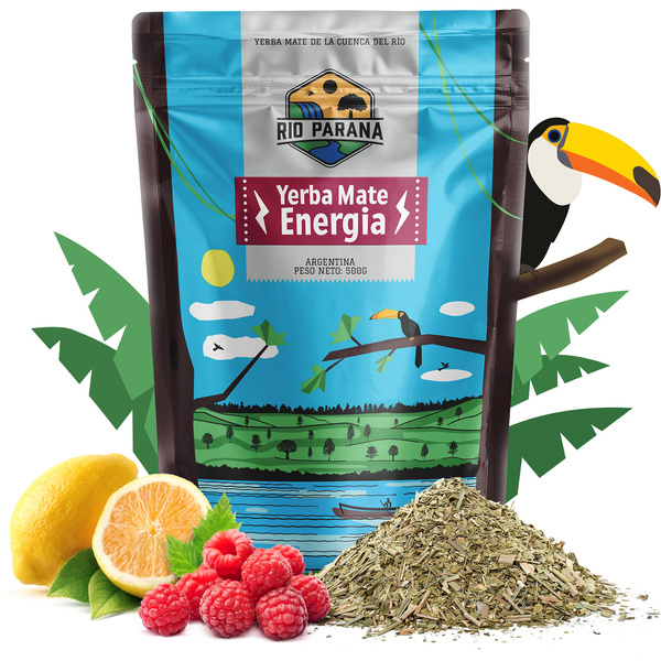 Yerba Mate Set Rio Parana 500g 0,5kg Yerbomos XL + Kalebas + Bombilla
