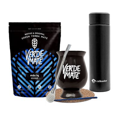 Set Yerba Verde Mate MAS IQ 500g Thermosfles Kalebas