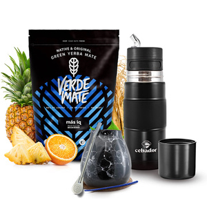 Yerba Mate Set Verde Mate Mas IQ 500g 0,5kg Yerbomos + Kalebas + Bombilla