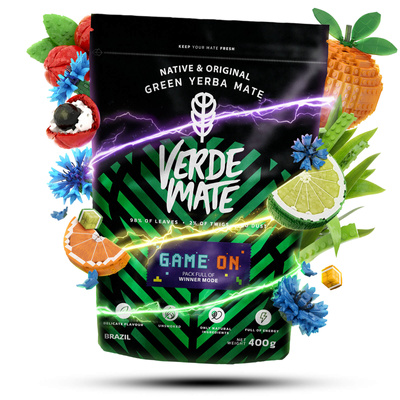 Verde Mate Green Game On 0,4 kg – yerba mate voor gamers met energiedrank‑smaak