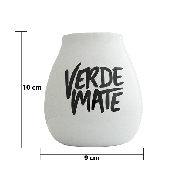 Kalebas keramiek wit - Verde Mate - 350ml