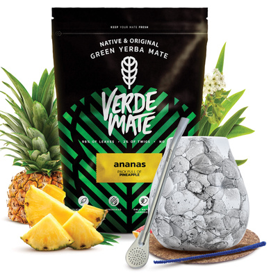 Yerba Mate Set Verde Mate 500g 0,5kg Kalebas + Bombilla