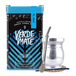 Set Yerbera Verde Mate Mas IQ 0,5kg Palo Santo