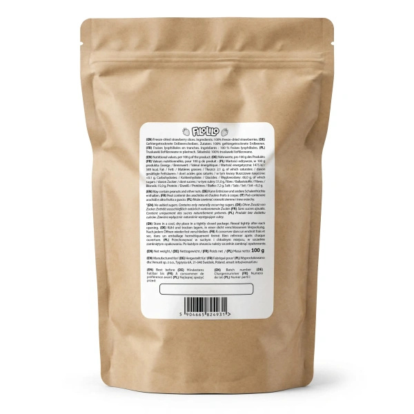 FiloLilo – Gevriesdroogde aardbeien (schijfjes) 100 g