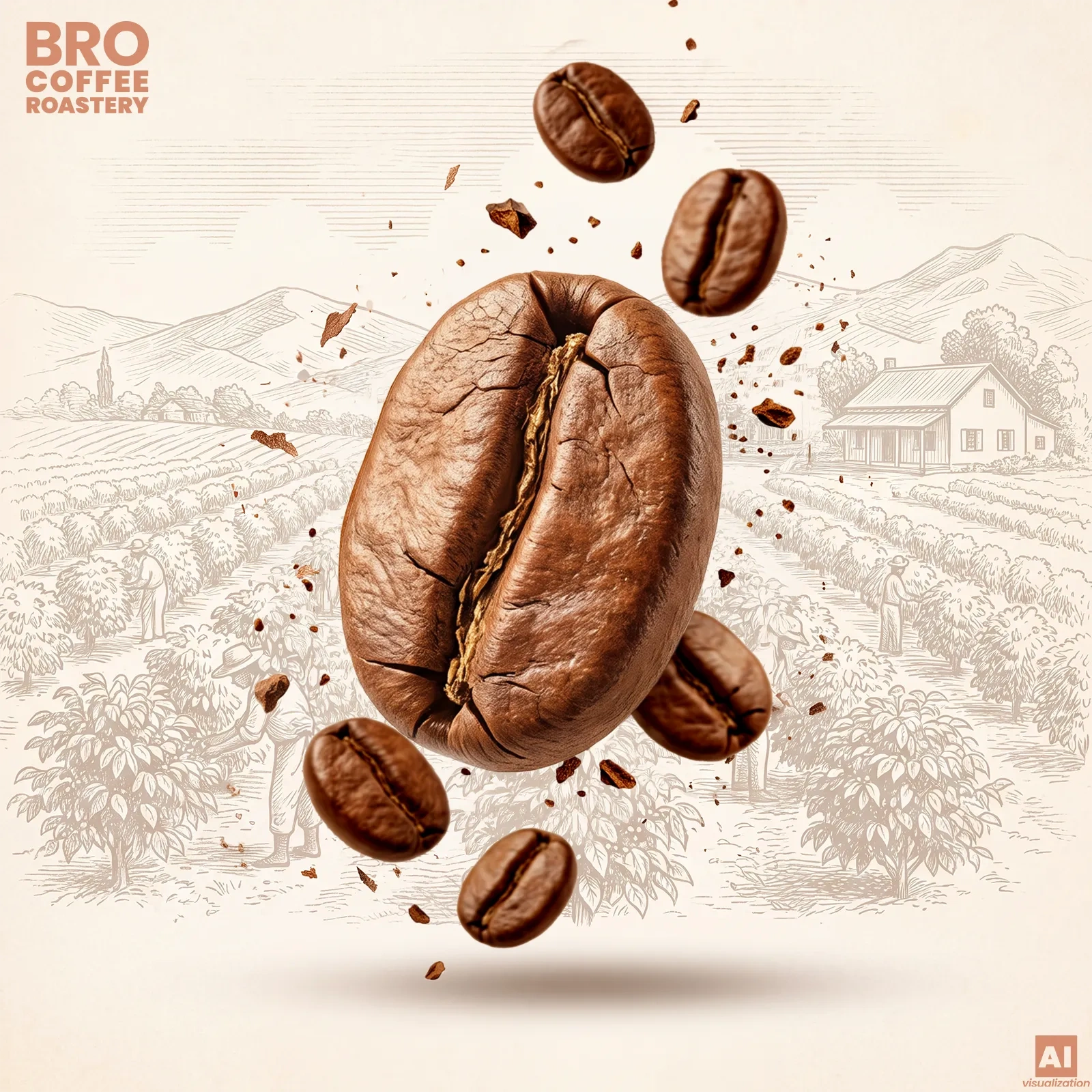 Arabica- en robustabonen - Bro Coffee Roastery Crema Rumba